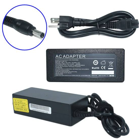 Cargador / Adaptador para Laptop AC-Toshiba GENERICO de 65W 19V-3.42A (5.5*2.5) - Cargador / Adaptador para Laptop AC-Toshiba GENERICO de 65W 19V-3.42A (5.5*2.5) -